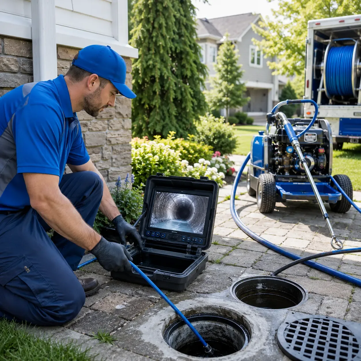 Outdoor drain cleaning professionals serving Pearland, TX